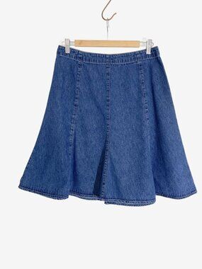 Vintage Y2K Panelled Denim Skirt by Northern Reflections / size Small-Medium